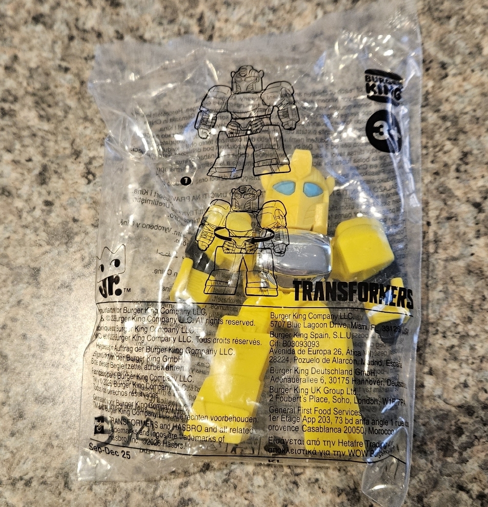 Burger King Transformers Bumblebee 2026 Kids Meal Toy